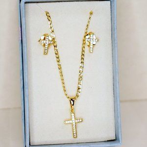 Cross necklace set